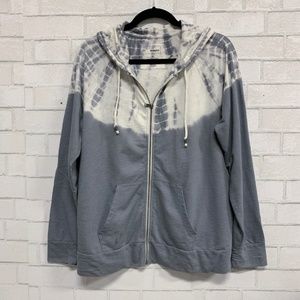 Sonoma Tie Dye Zip Cardigan Sweater - XL